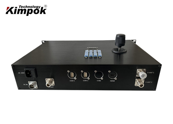 Bộ thu video không dây HD COFDM 300MHz-4400MHz với Bộ điều khiển