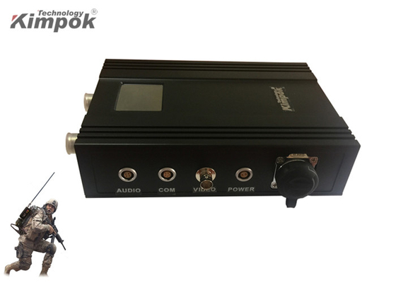 Bộ phát video COFDM Quân đội Back Pack Công suất RF không dây H.265 1080P HD 5 Watt