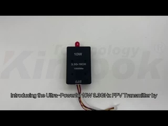 Máy phát video máy bay không người lái 3.3G 10W, VTX FPV 3.3Ghz không dây để truyền video đường dài