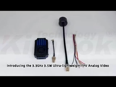 Máy phát video FPV UAV 3.3G 3.5W, VTX 3.3Ghz với IRC 24CH 25mW/2000mW/3500mW Mô-đun VTX FPV