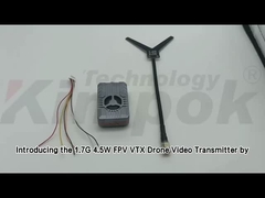 1.7Ghz VTX Máy phát video UAV không dây Hỗ trợ IRC Tramp Video Link 4W RF Power VTX