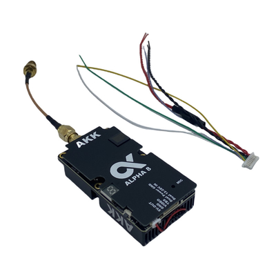 AKK 8W VTX Alpha8 Máy phát video không dây 80CH 5.8G 8W 5W 3W 1W Hỗ trợ nguồn Smart Audio