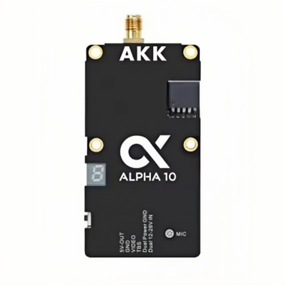 AKK 5.8G 10W VTX Alpha10 Video Transmitter Hỗ trợ âm thanh thông minh với 80 CH Drone RC phụ kiện