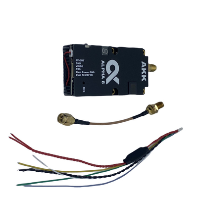 AKK 8W VTX Alpha8 Máy phát video không dây 80CH 5.8G 8W 5W 3W 1W Hỗ trợ nguồn Smart Audio