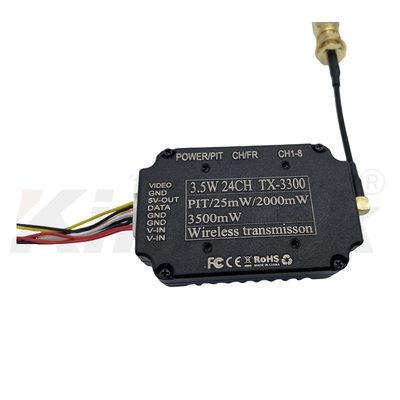 3.3Ghz 3.5W FPV Analog Video Transmitter và Receiver 24CH Long Range Wireless Video TX VRX