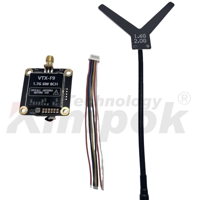 1.7G VTX 1.9G VTX 6W Bộ truyền hình không dây 20km Truyền hình xa