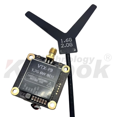 1.7G VTX 1.9G VTX 6W Bộ truyền hình không dây 20km Truyền hình xa