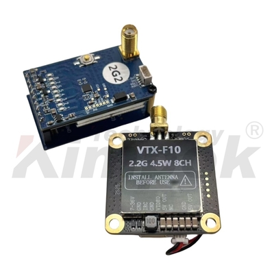 Máy phát video FPV 2.2G 4.5W UAV VTX Phụ kiện máy bay không người lái VTX VRX tầm xa